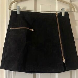 Black Zippered Skirt